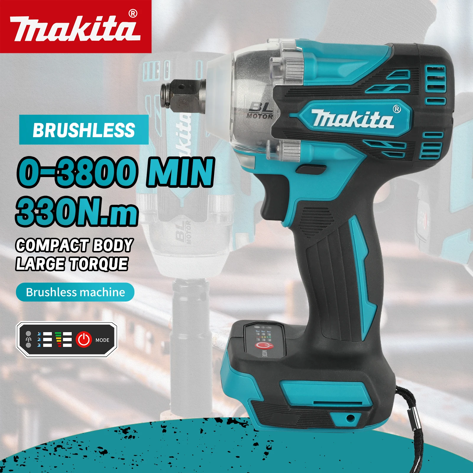 Makita Drill Dtw300 - Makita DTW300 Cordless Impact Wrench Built-in