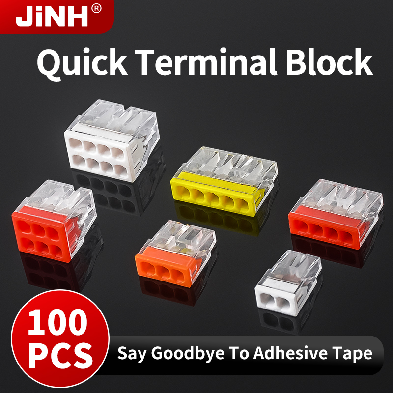 Push Fit Connector - JINH 100Pcs Mini Quick Push Connectors