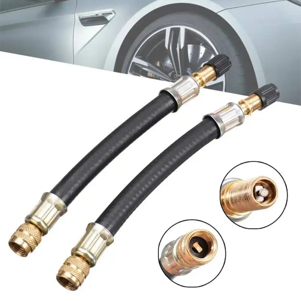 1pc Flexible Rubber Tyre Valve - Flexible Hose Braided recension och pris
