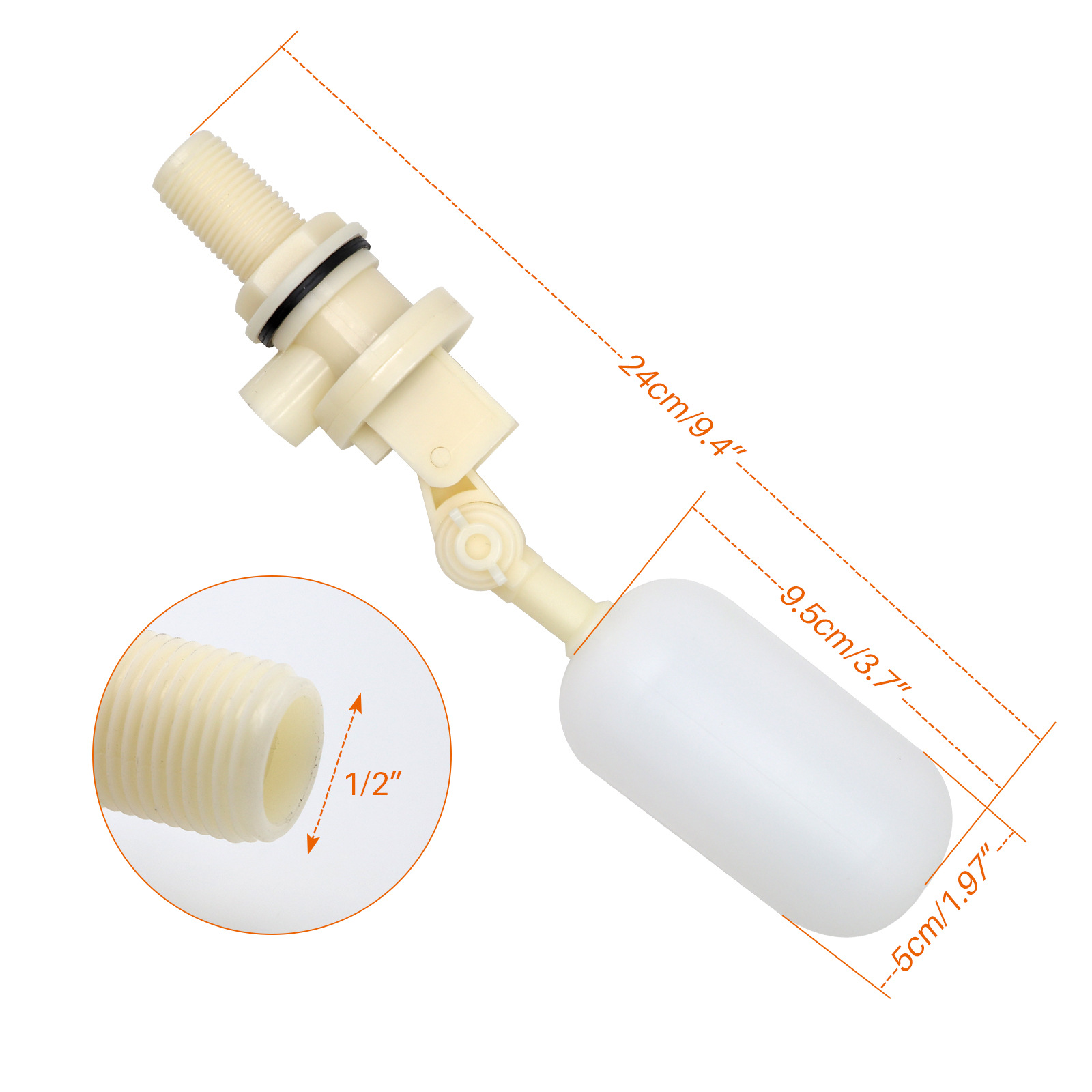 3PCS Float Valve With Adjustab - Float Ball Valve recension och pris